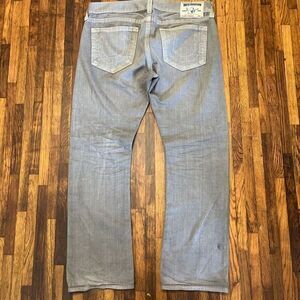 True Religion Men's Jeans 38x32 (44x34)‎ Gray Straight Leg Y2K 90's Pants